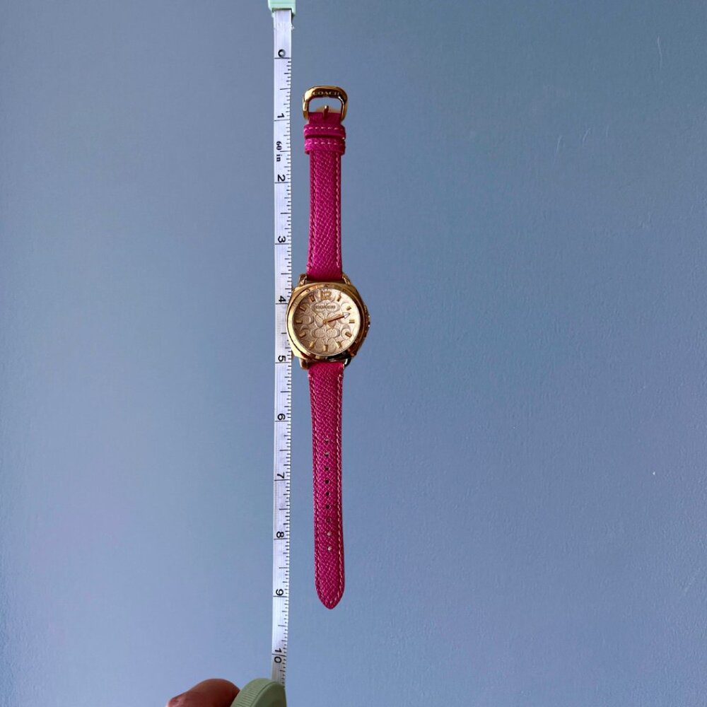Coach Hot Pink Boyfriend Watch I Comes with box & care guide - Picture 5 of 9